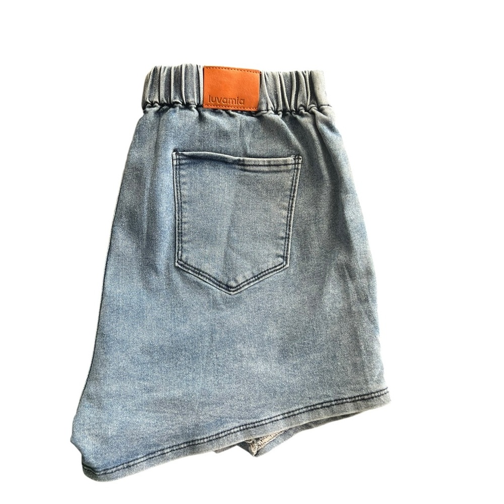 Luvamia • Denim Mini Skort - Picture 4 of 5
